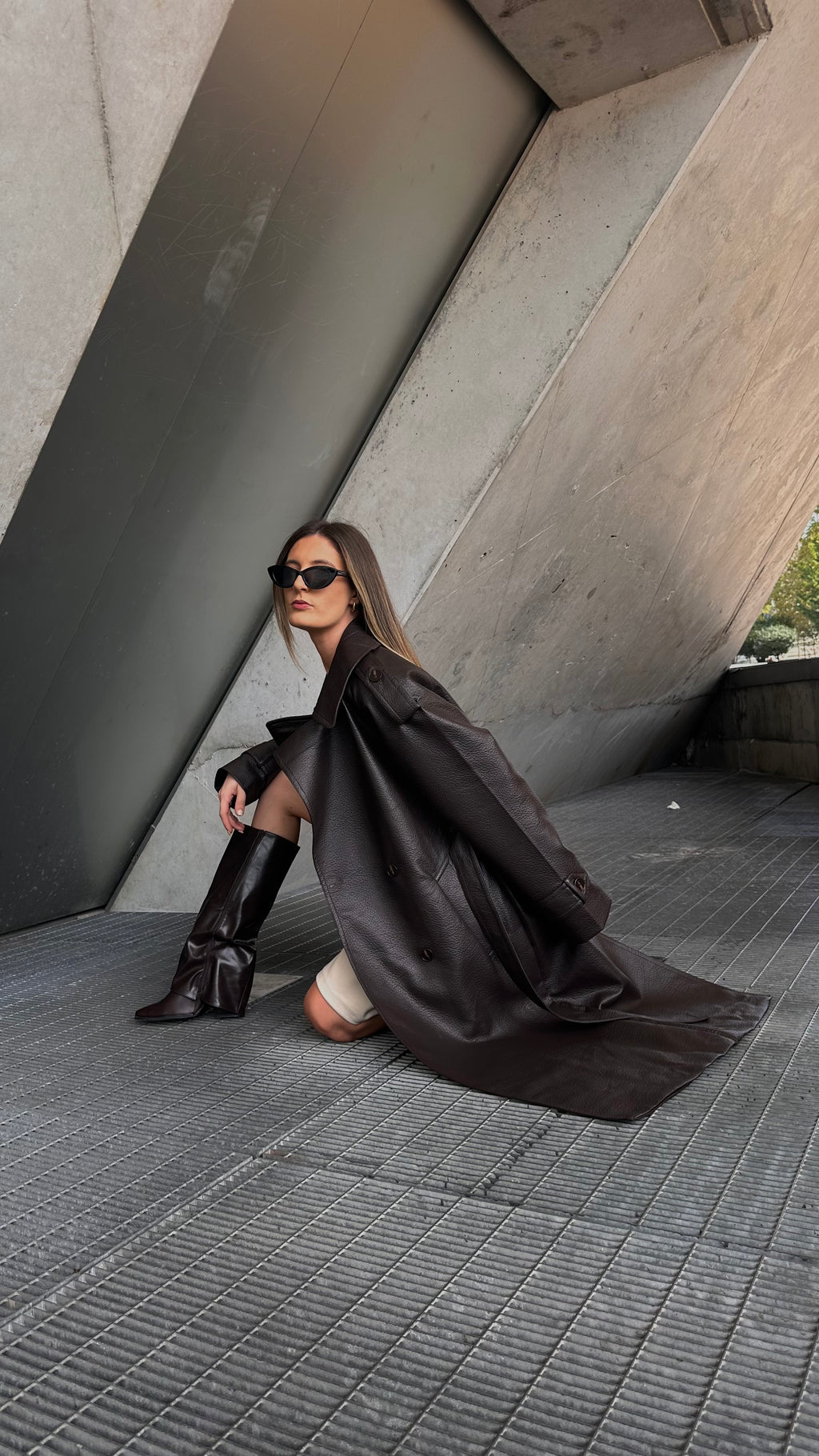 Gabardine Leather Effect