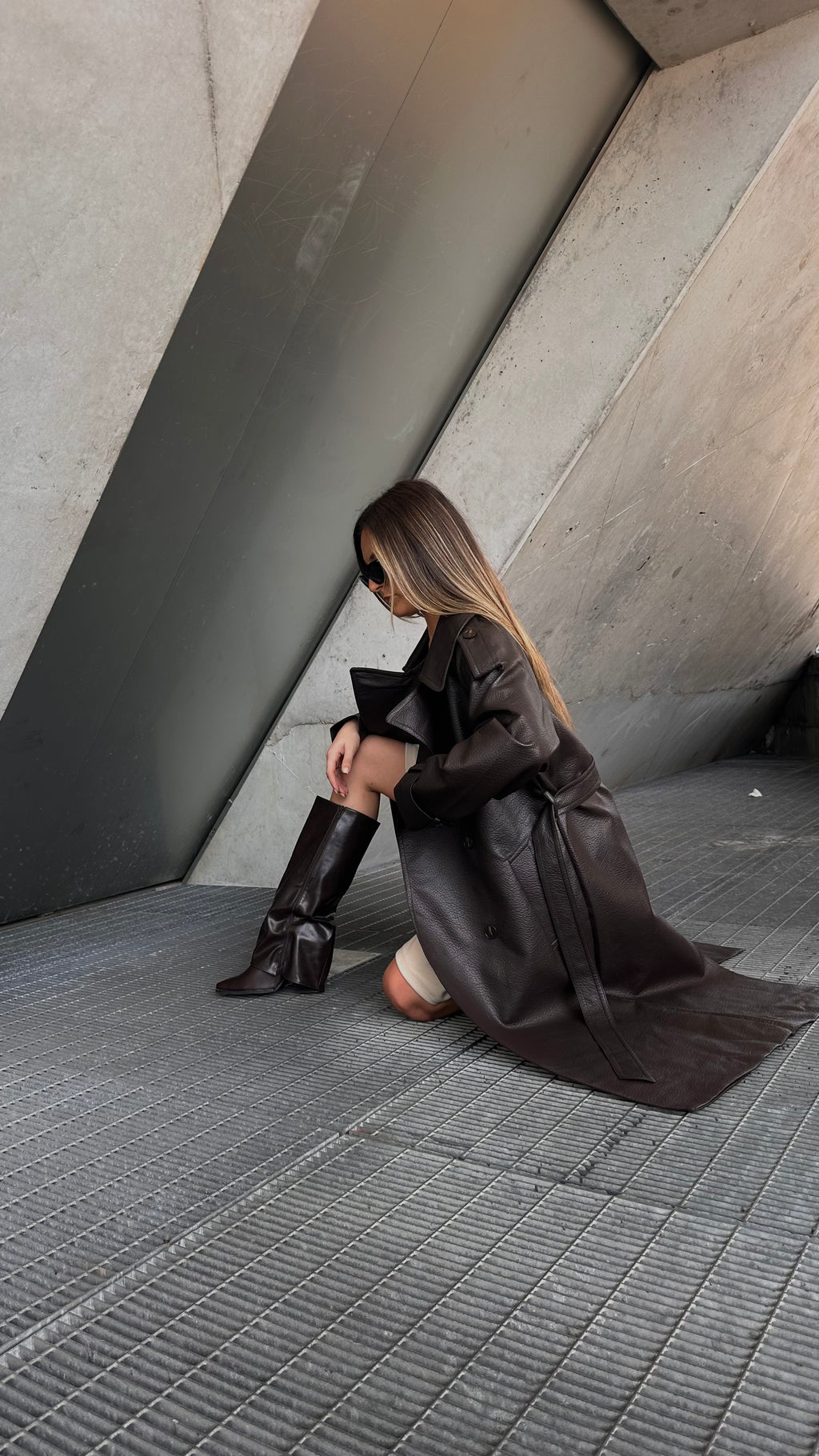 Gabardine Leather Effect
