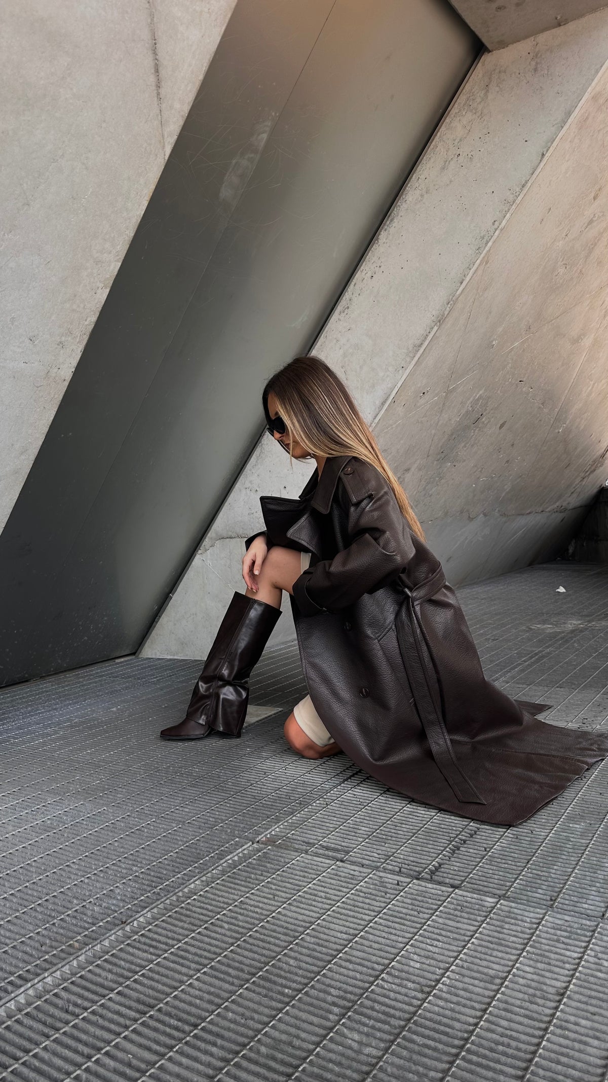 Gabardine Leather Effect
