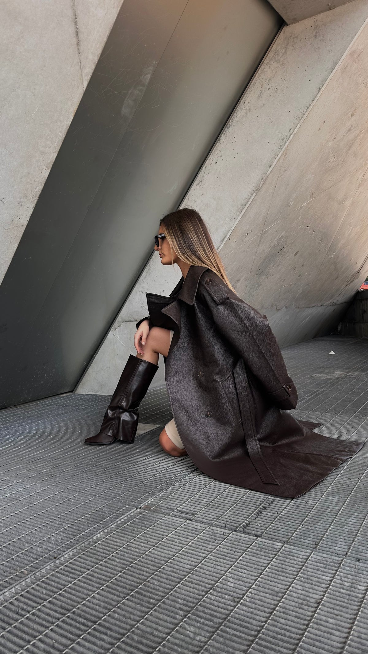 Gabardine Leather Effect