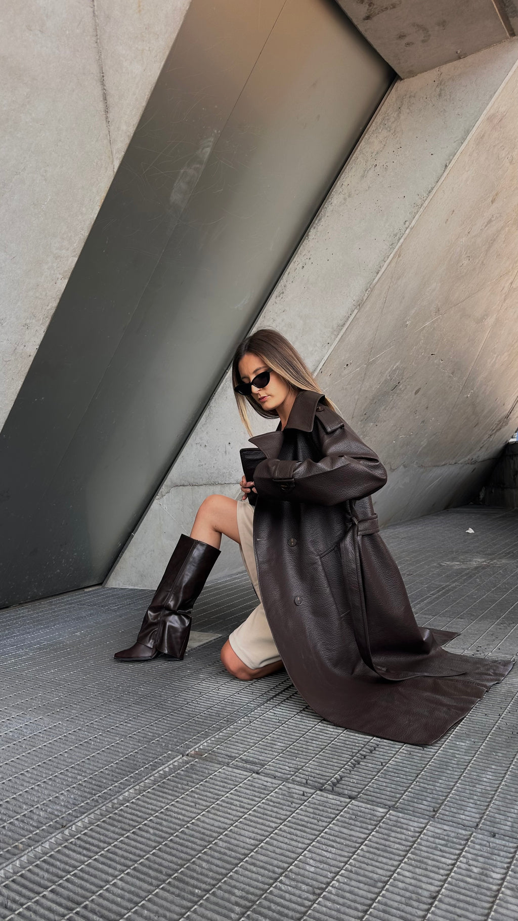 Gabardine Leather Effect