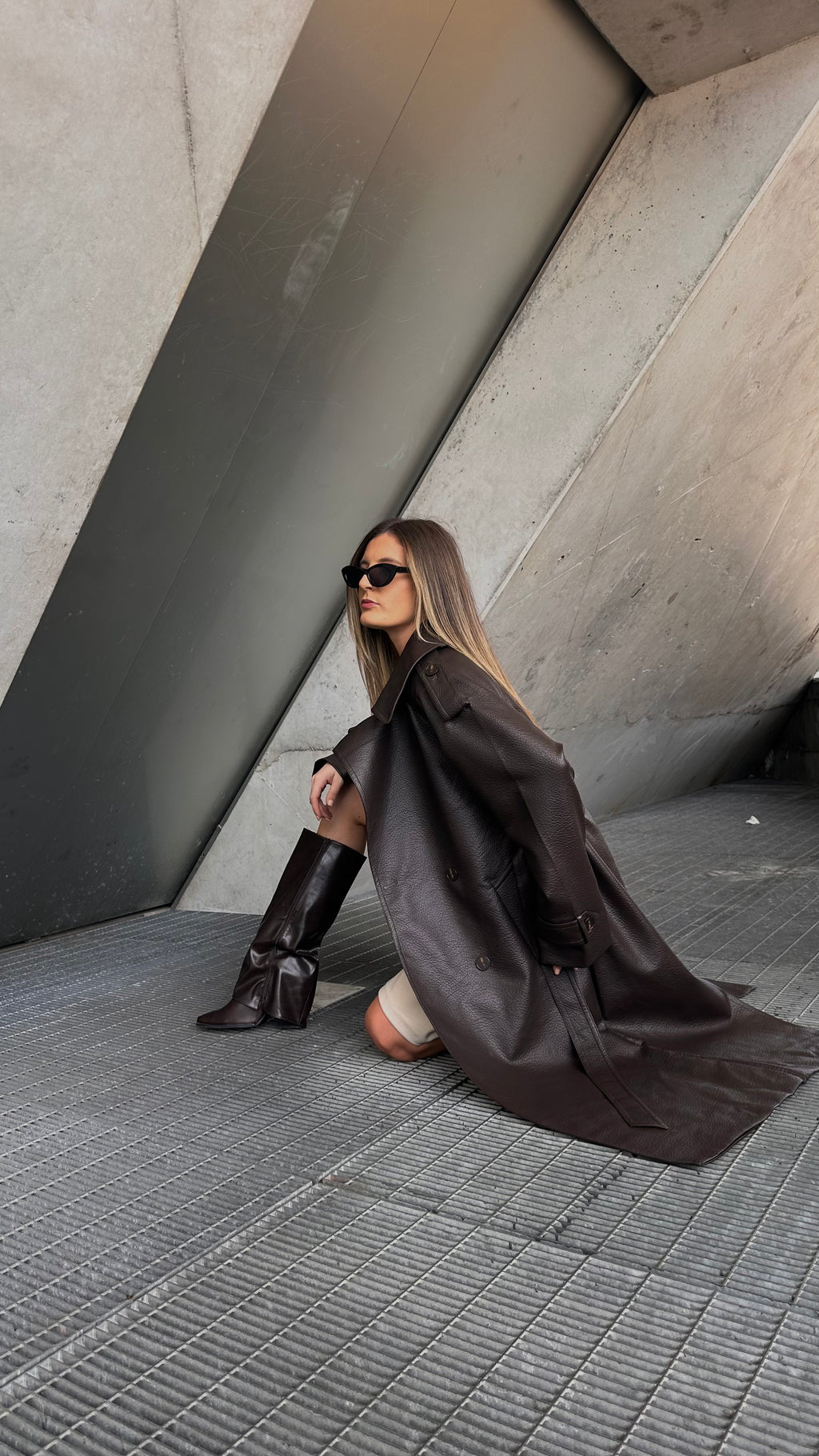 Gabardine Leather Effect