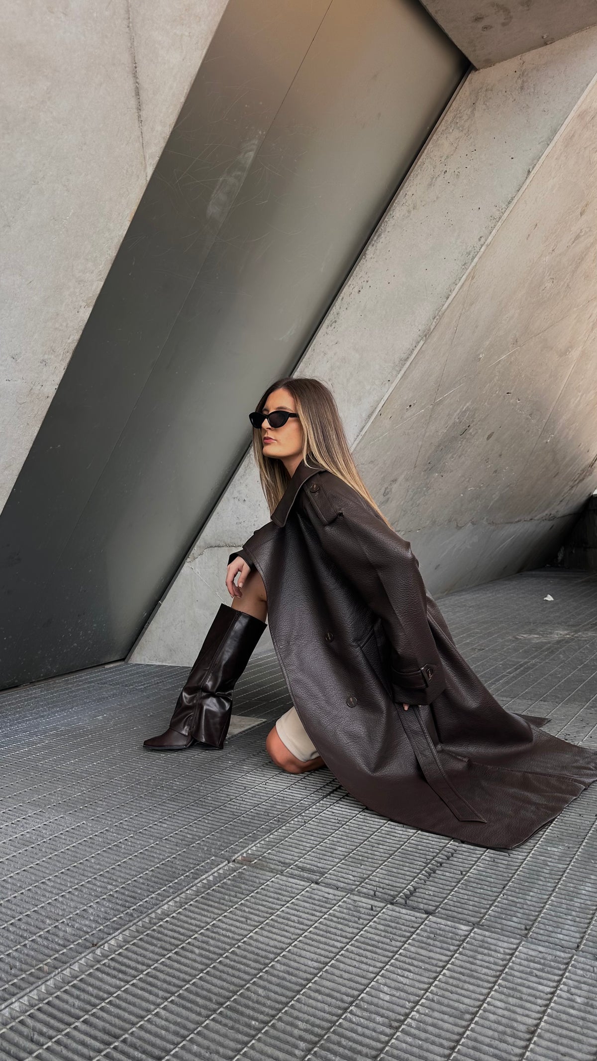 Gabardine Leather Effect