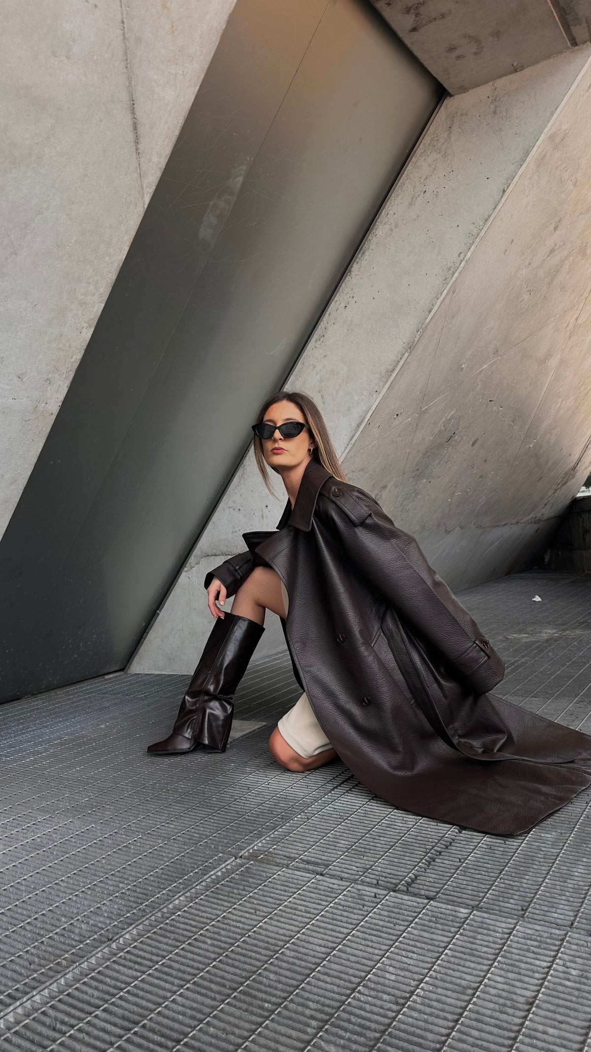 Gabardine Leather Effect